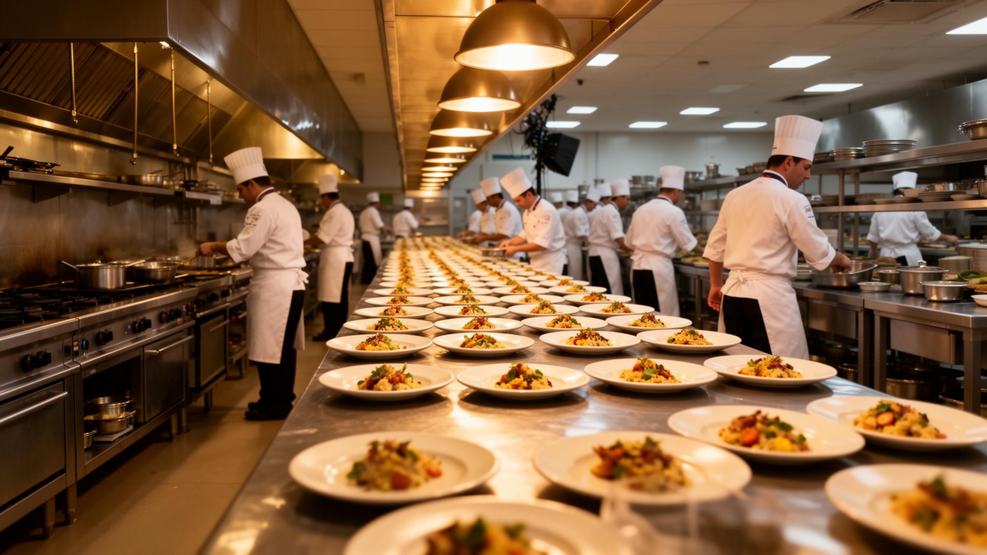Major-event catering kitchen pass